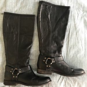 Frye Phillip Harness Tall Extended Calf Boot